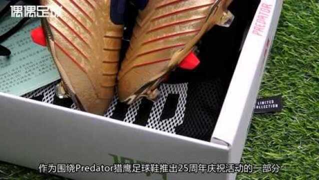 开箱视频Predator 19+ 25周年纪念足球鞋