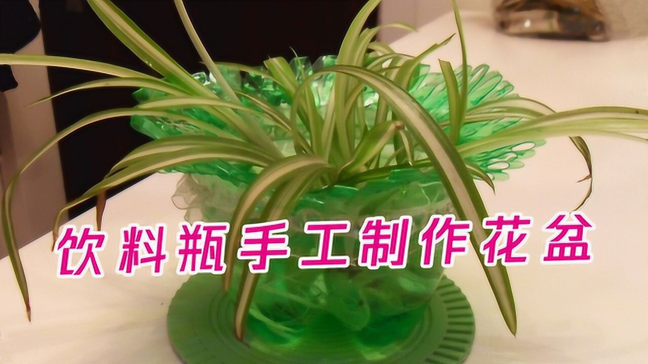 如何使用飲料瓶手工製作花盆