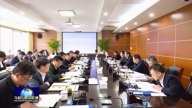 左俊主持召开马鞍山市政府第31次常务会议