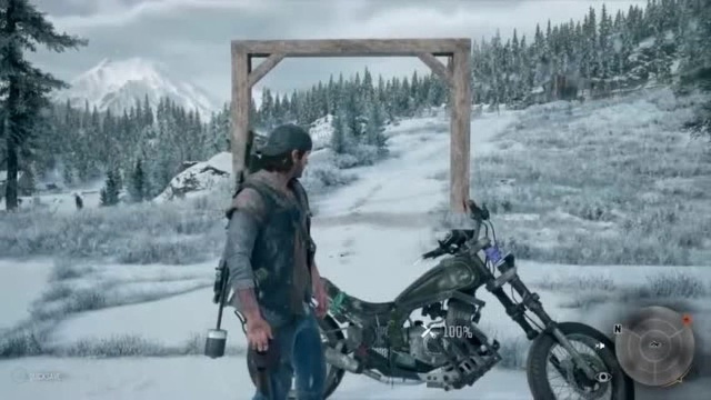 PS4独占《Days Gone》动态天气演示(雪景)