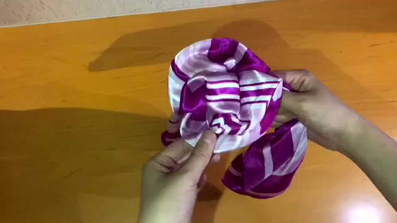 好看的丝巾叠法