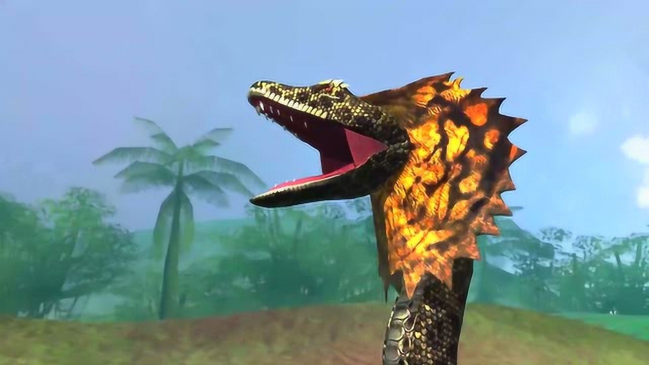 恐龙战争:泰坦巨蟒vs霸王龙,我霸王龙怕过谁