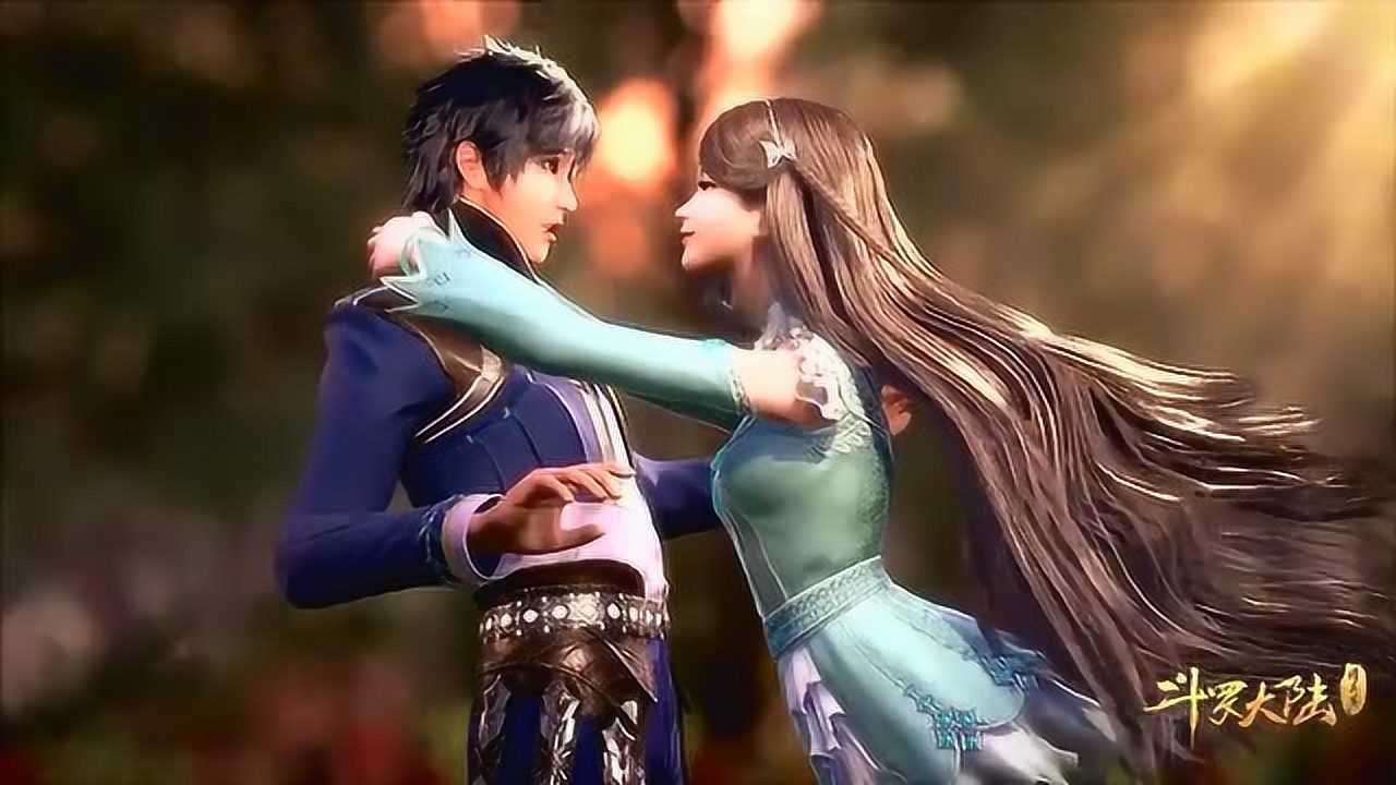 斗罗大陆中宁荣荣亲吻唐三这个画面好幸福好甜蜜