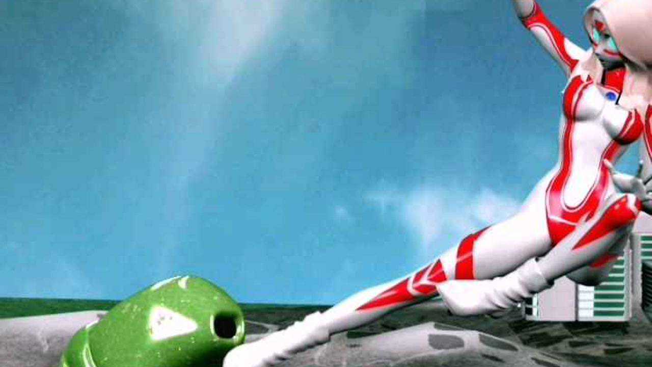 女生奥特曼打怪兽1