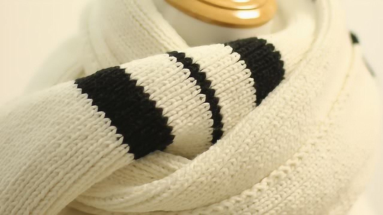 上下针（正反针）围巾编织入门第一步花样_高清