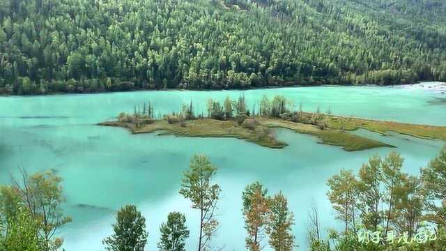 中国最美湖泊,新疆喀纳斯湖月亮湾、卧龙湾,人生不能错过的美景