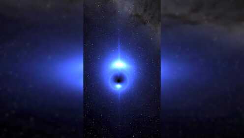 黑洞从蓝巨星面前经过，好在相距12光年，恒星逃过一劫
