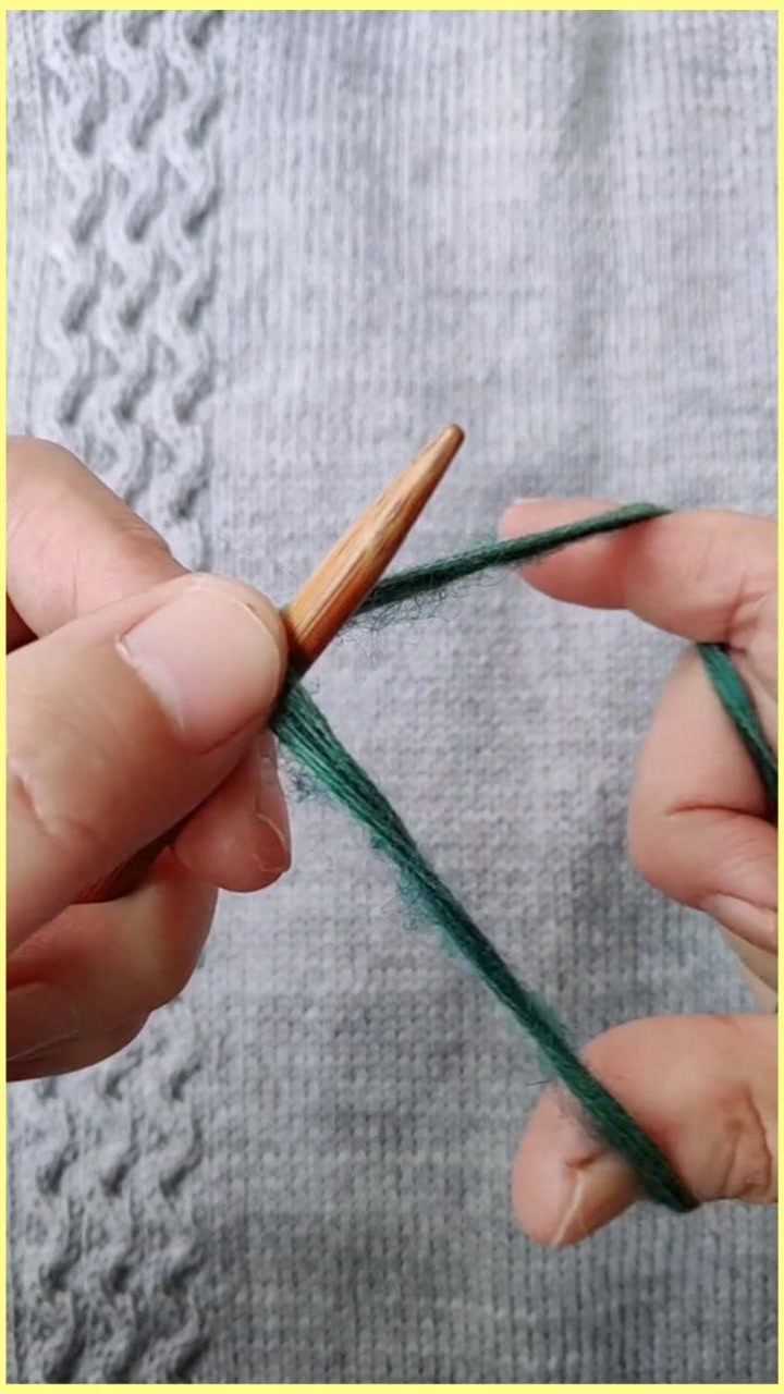 手工针织 机器边的起针方法.