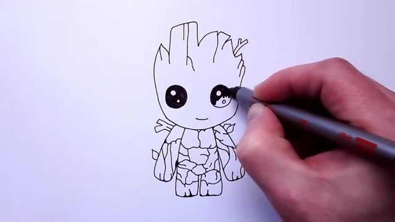 教你5分钟画个萌萌哒小树人