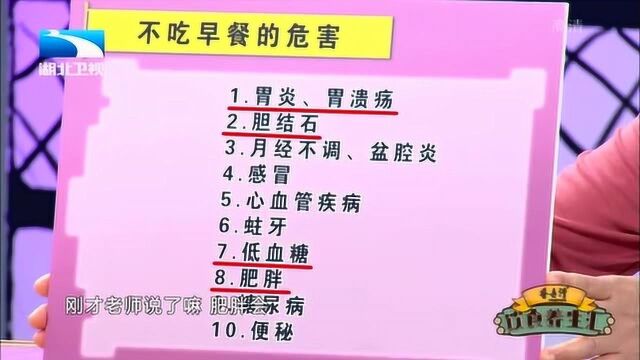 专家列举不吃早餐的十大危害,肥胖事小胃炎胆结石才是最可怕的