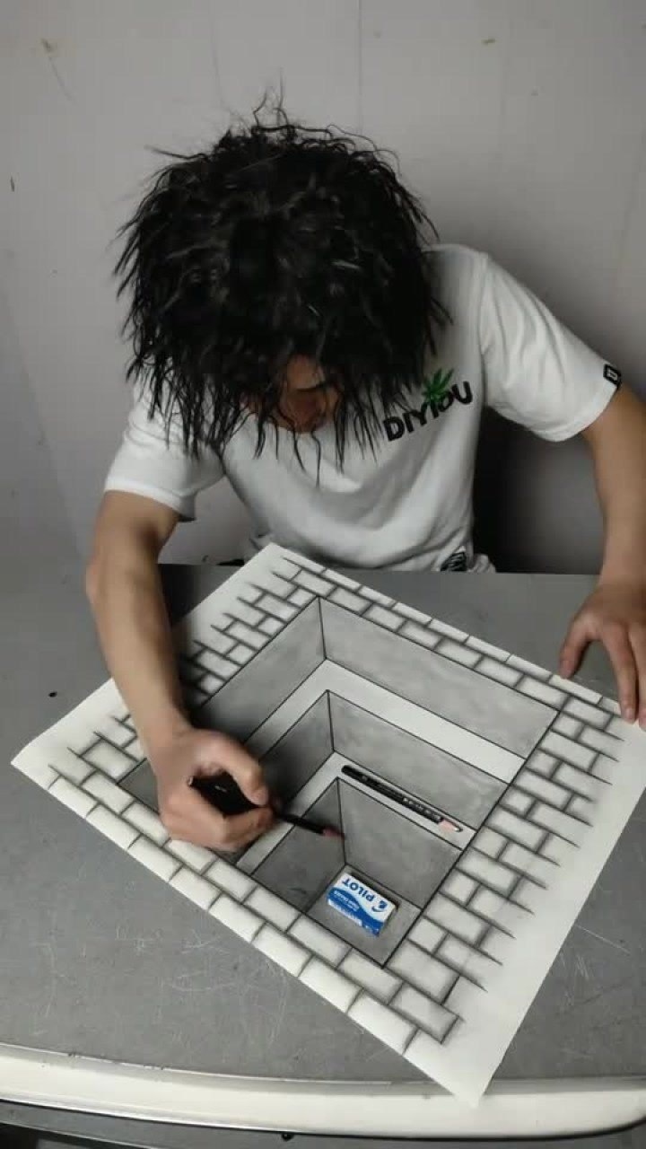 教你画最简单的立体画