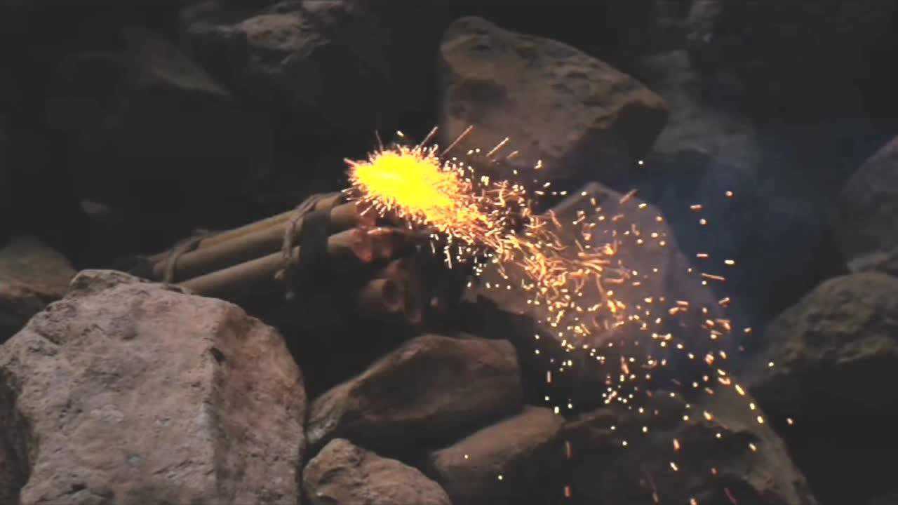 火药炸山,量大了