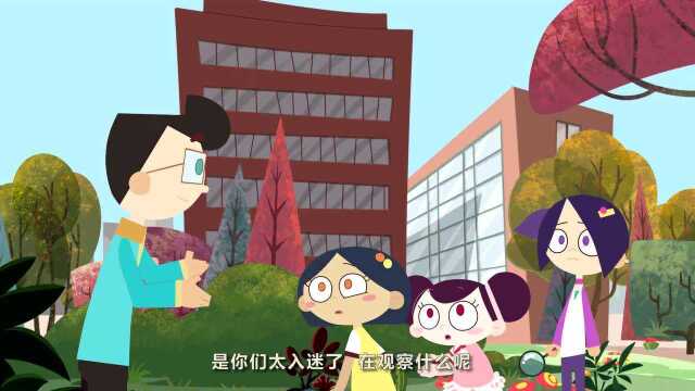 成长这东西:同学们观察蚂蚁入迷,老师来了都不知道