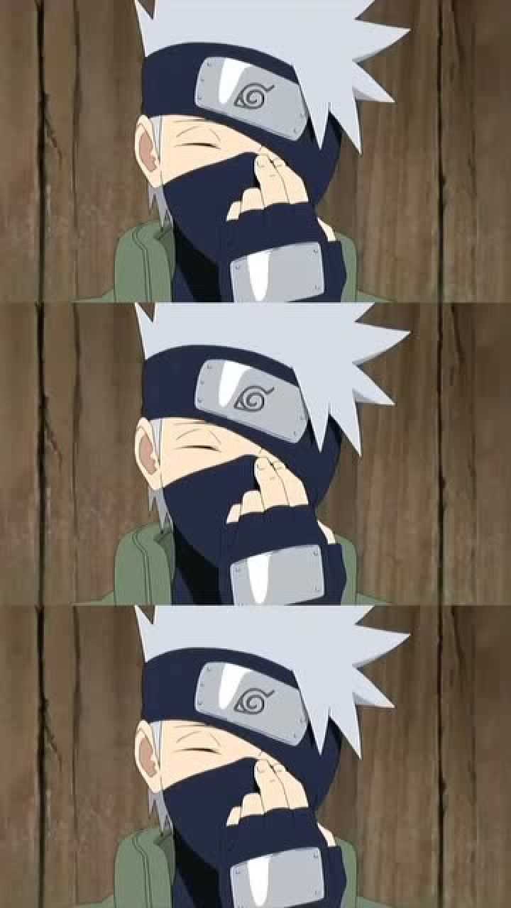 卡卡西摘下面罩是真帅火影忍者