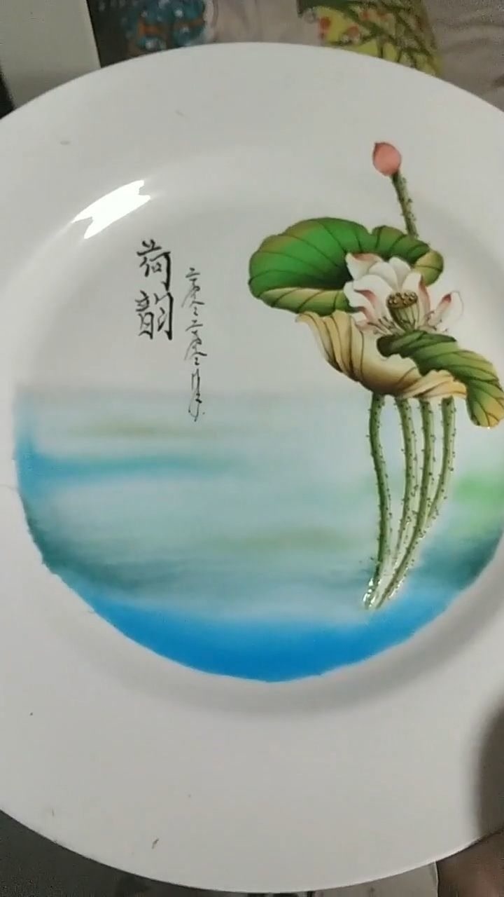 果酱画星级大厨画的荷花你觉得能给几分呢