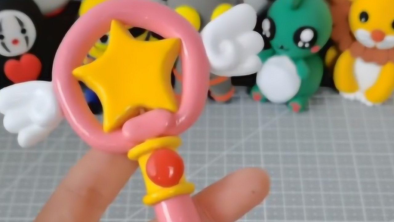 用粘土制作一个小魔仙的魔法棒可以消除许多烦恼