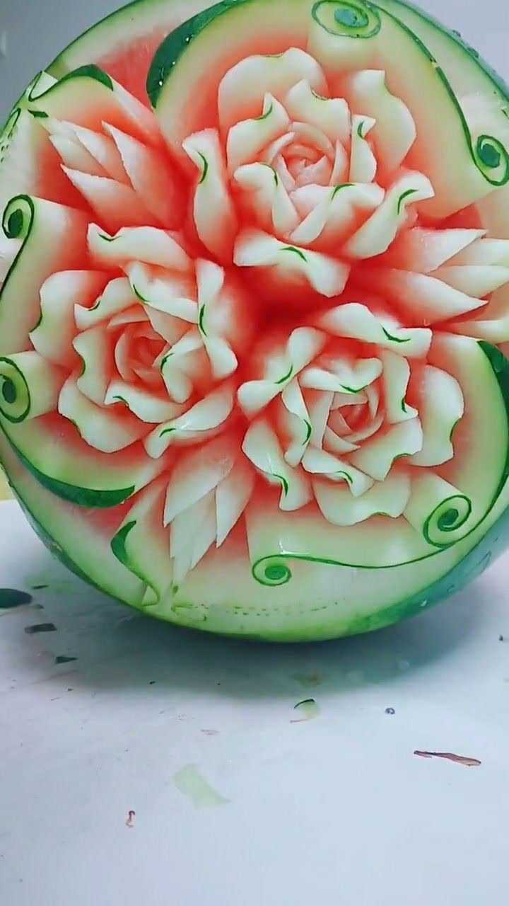 简约风格西瓜雕刻来一个,简约风格不简单的美