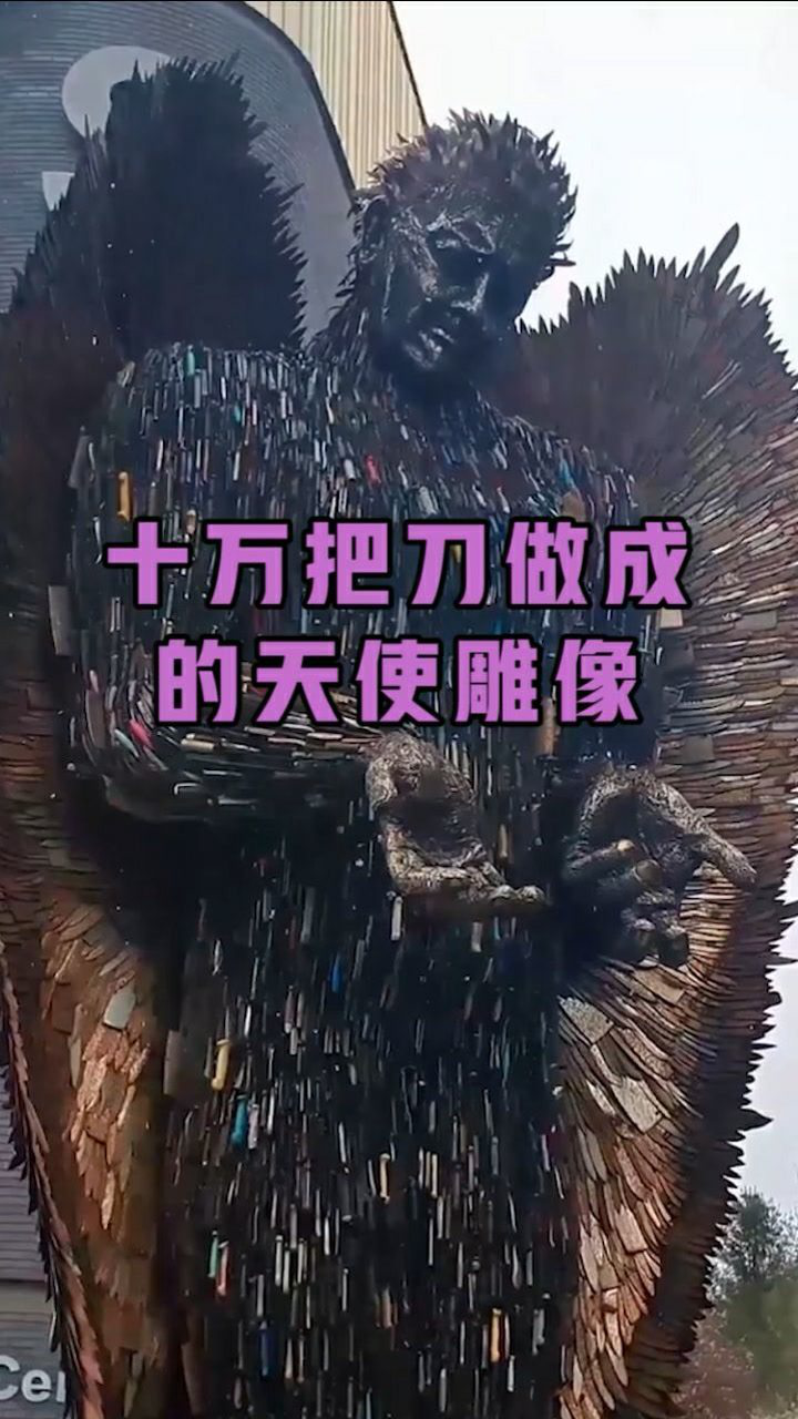十万把刀做成的天使雕像每一把刀上都沾满鲜血命案组成的天使
