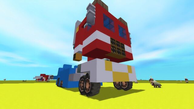 迷你世界 高达变身机器人教程,可以变身的汽车