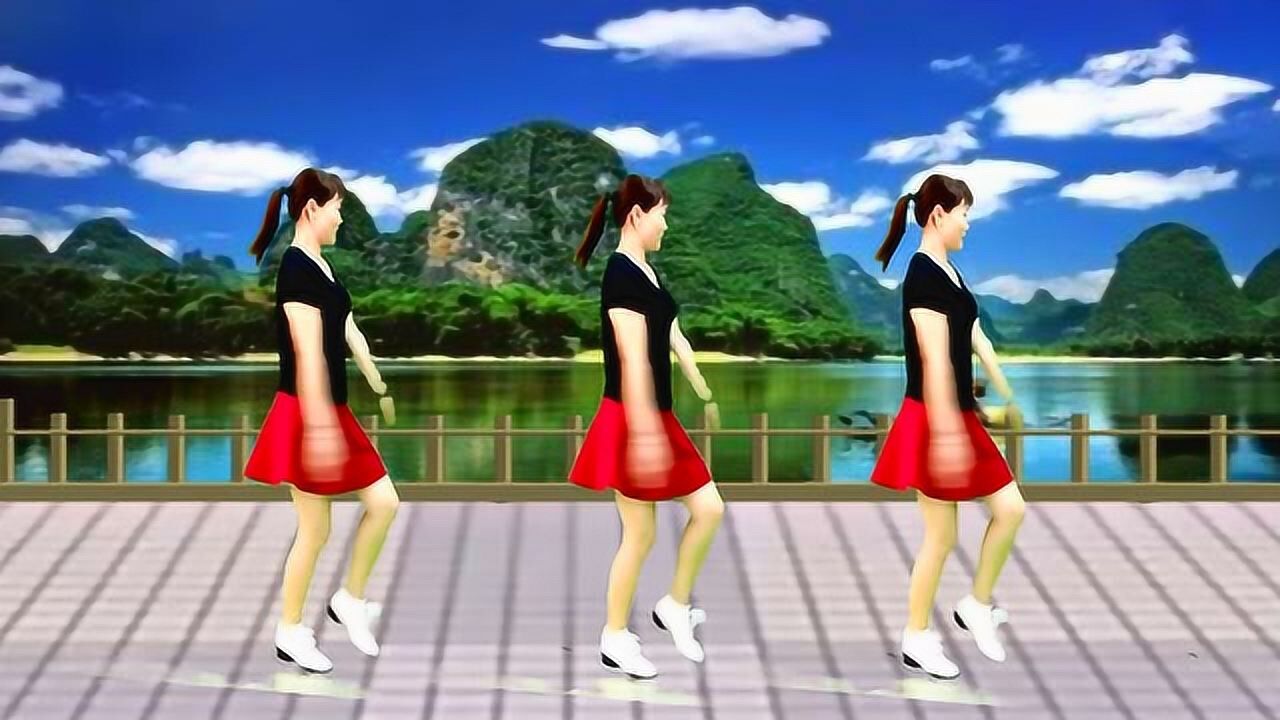 广场舞《水月亮》动感时尚的单人水兵舞,小姐姐精彩演绎,美翻了