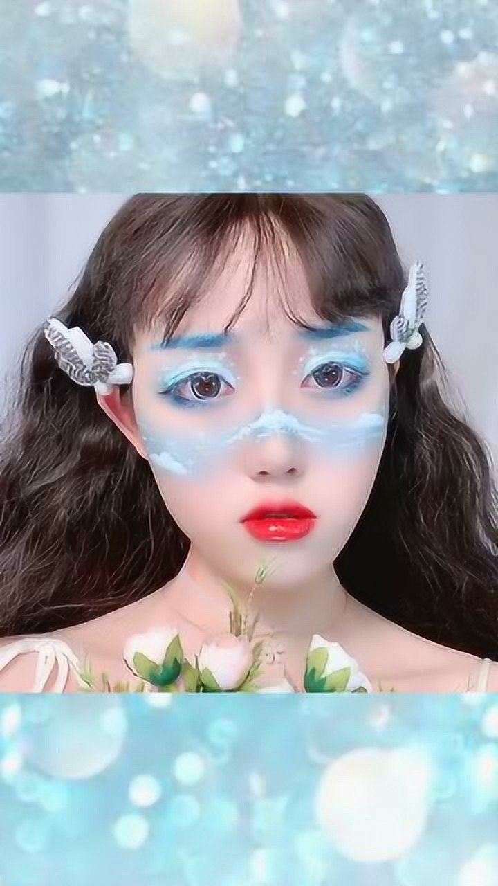 夏季拍照必备的蓝精灵妆容谁画谁好看还没去迪士尼就看到了公主