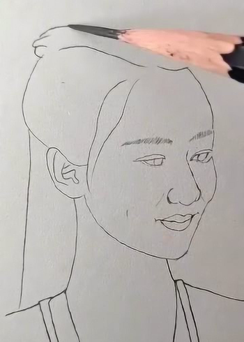 用简单的方法画杨紫