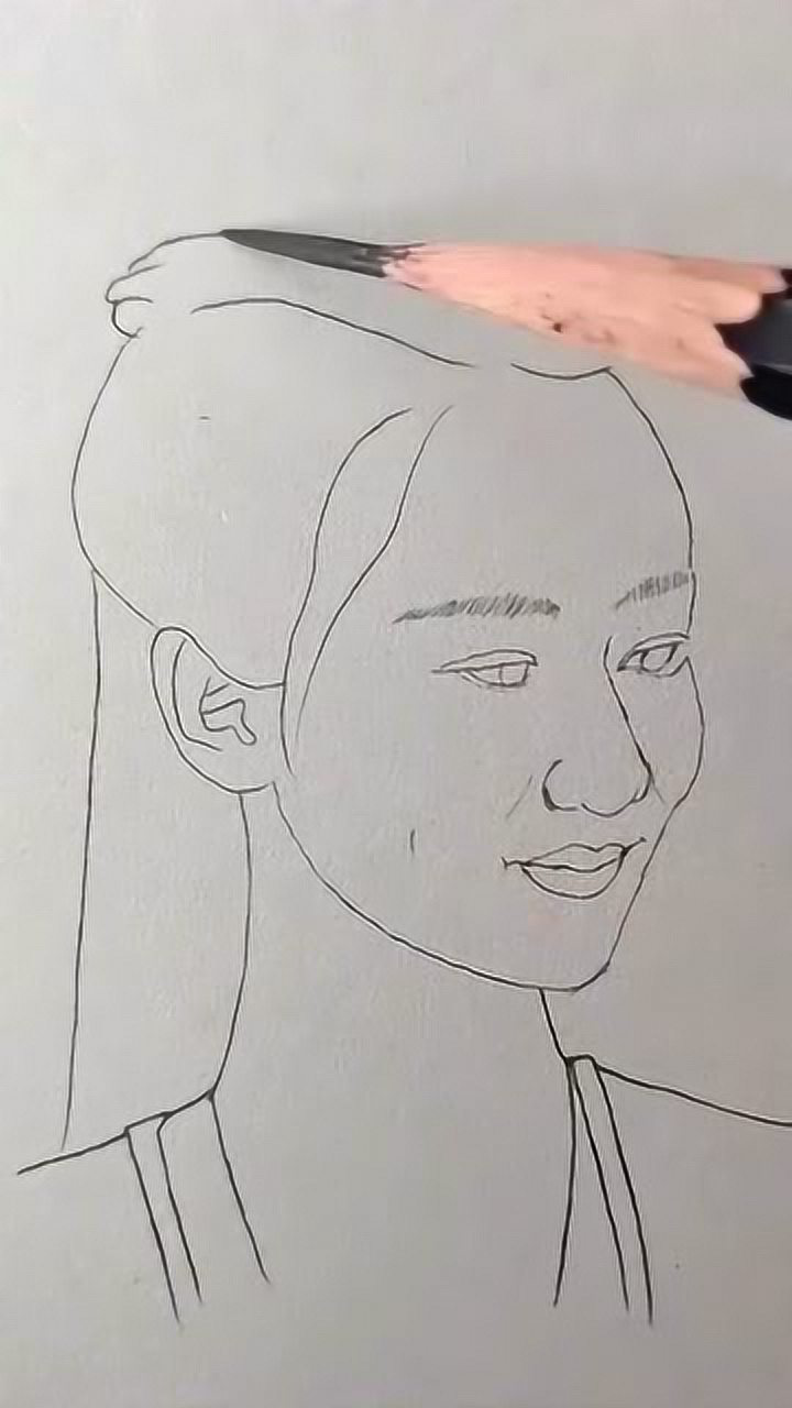 用简单的方法画杨紫