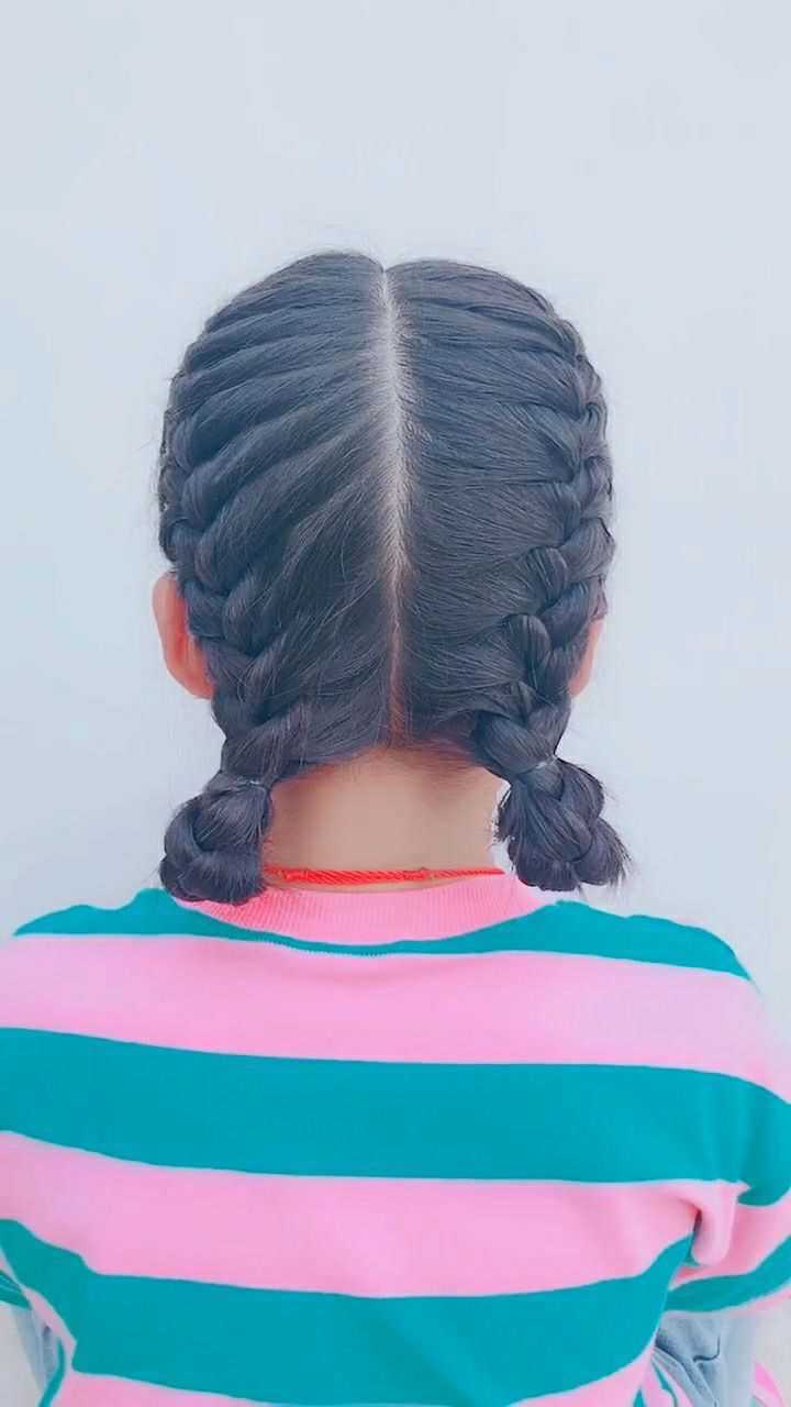 小学生夏天可以这样编头发,干净利落的发型很适合小学生_腾讯视频