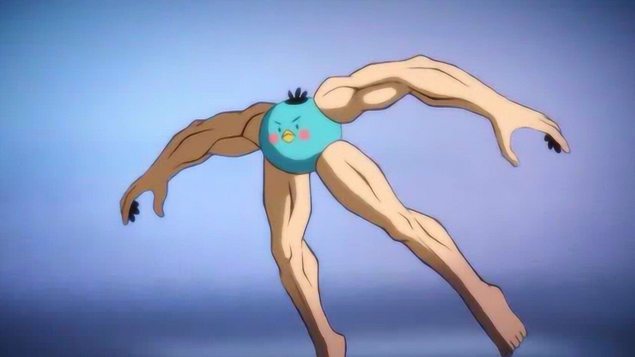 刺客伍六七:小蓝鸡真厉害,看它变成肌肉男