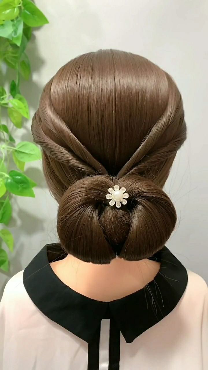 这款伴娘发型超级好看,不仅简单易学,而且还会显得脸很小