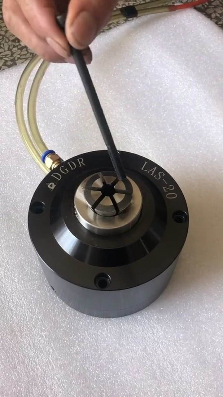 喇叭口大嘴巴简夹气动卡盘自动化气夹头切割更方便