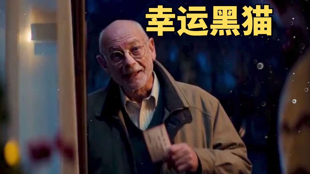 短片幸运黑猫:老人领养了一只小黑猫,每一次喵叫都会带来好运