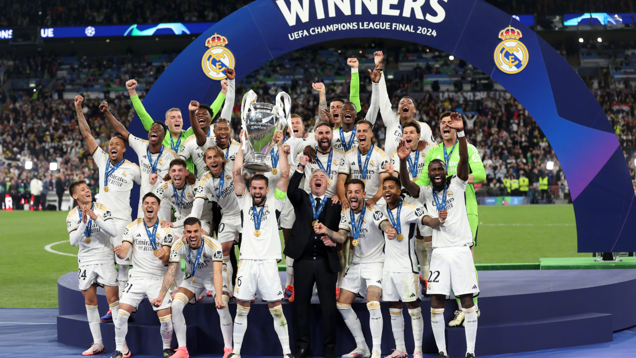 皇马15次欧冠冠军傲视全欧,1队=英格兰球队