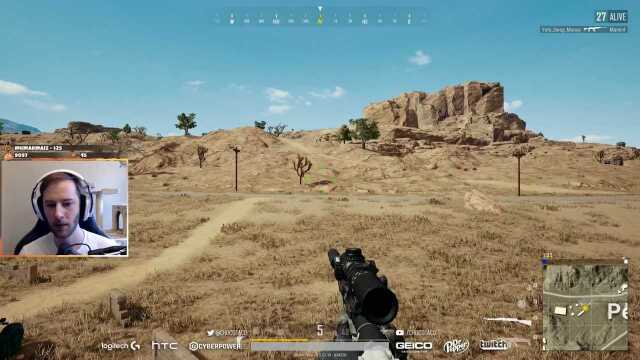 绝地求生:chocoTaco第一人称SCARL+MK14单排14杀吃鸡!