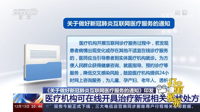 速看!医疗机构可在线开具治疗新冠相关症状处方