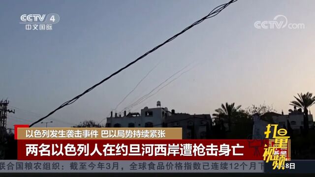 两名以色列人在约旦河西岸遭枪击身亡