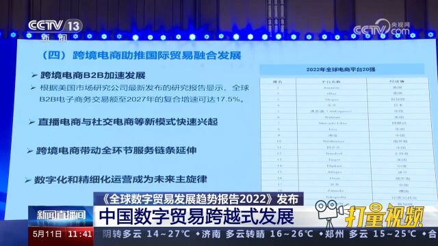 《全球数字贸易发展趋势报告2022》发布:中国数字贸易跨越式发展