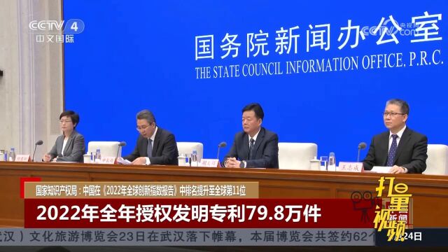 中国在《2022年全球创新指数报告》中排名提升至全球第11位