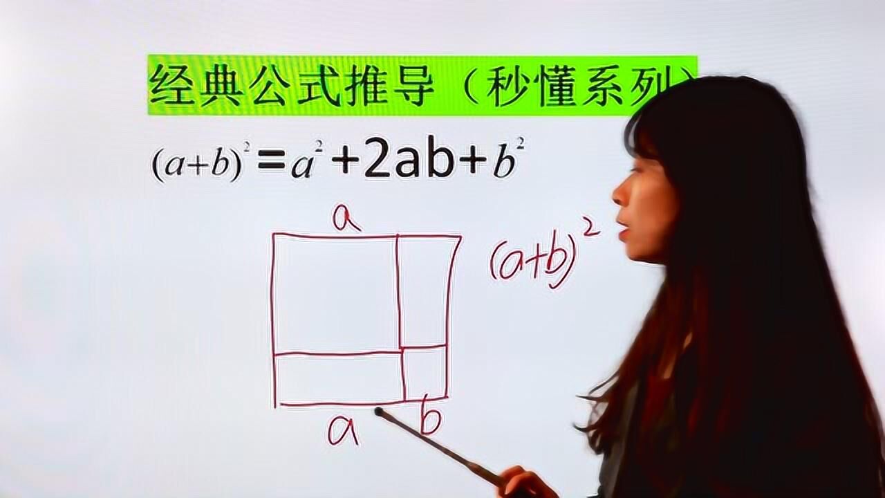 小学基础:数形结合弄懂完全平方公式,不要死记硬背_高清1080P在线观看平台_腾讯视频