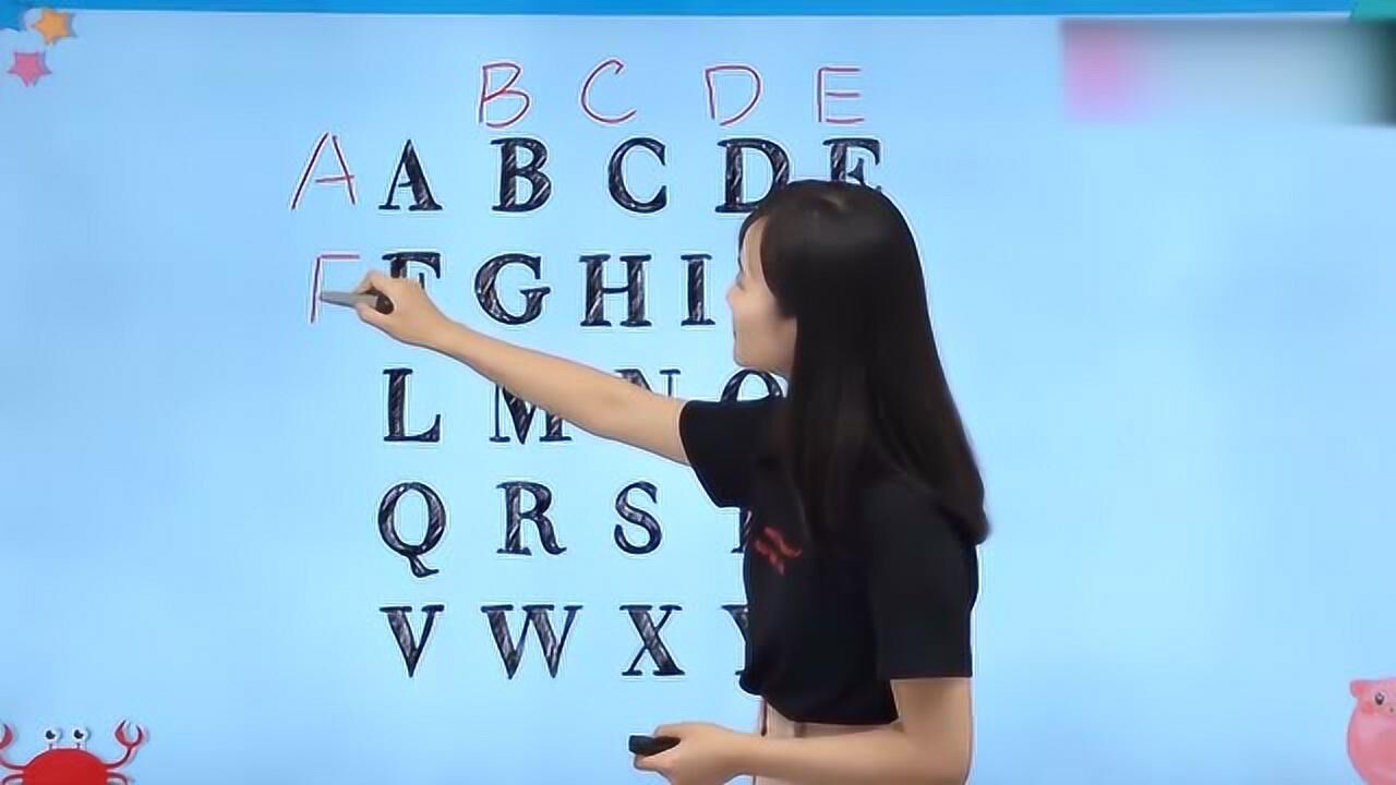 英文26个字母的正确读音和正确写法，你学会了吗_高清