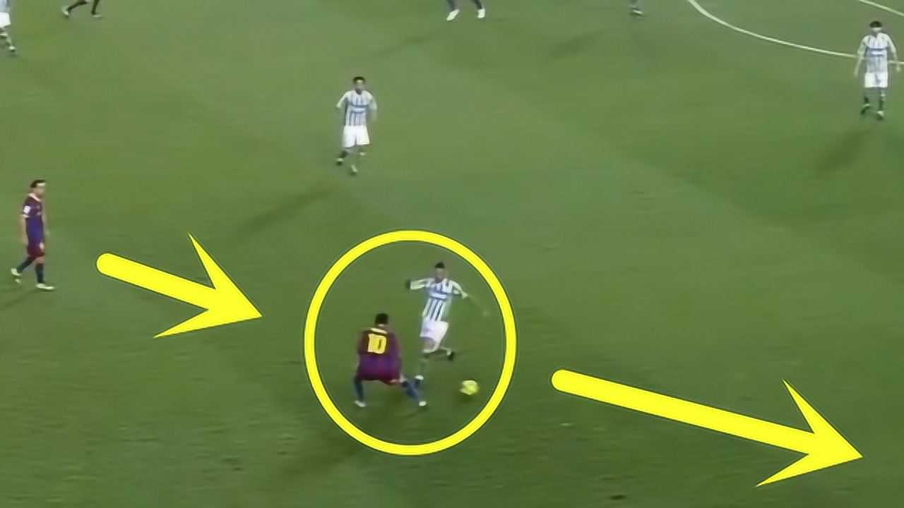 灵光闪现梅西漏球过人精彩集锦我不碰球也能过你信不信