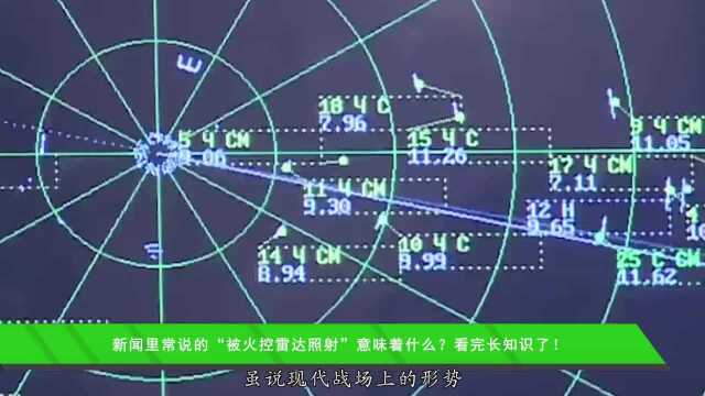 新闻里常说的“被火控雷达照射”意味着什么?看完长知识了!