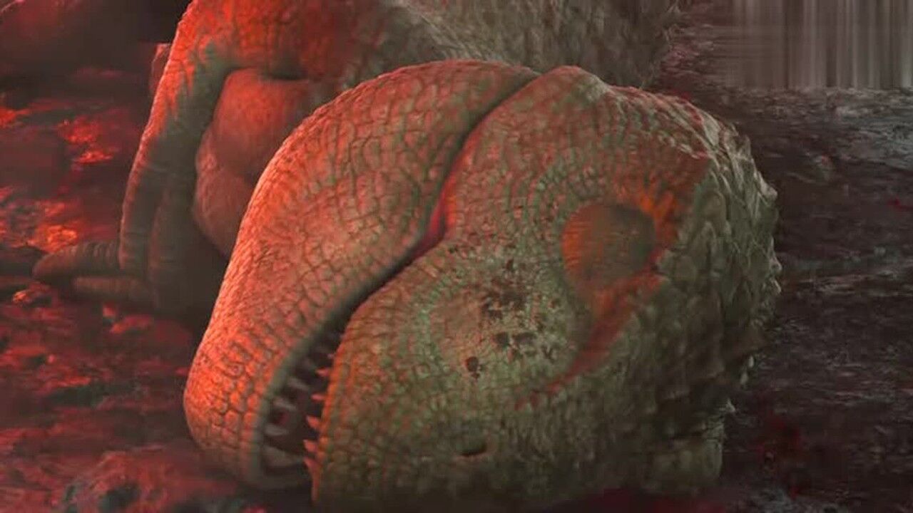 恐龙王小疙瘩被变异恐龙击倒父子情深爸爸十分着急