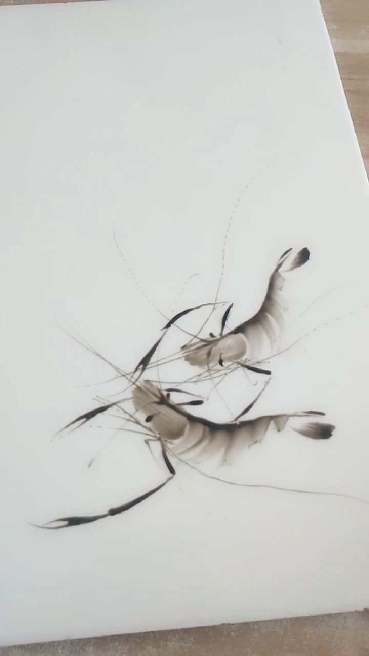 果酱画,教你画虾