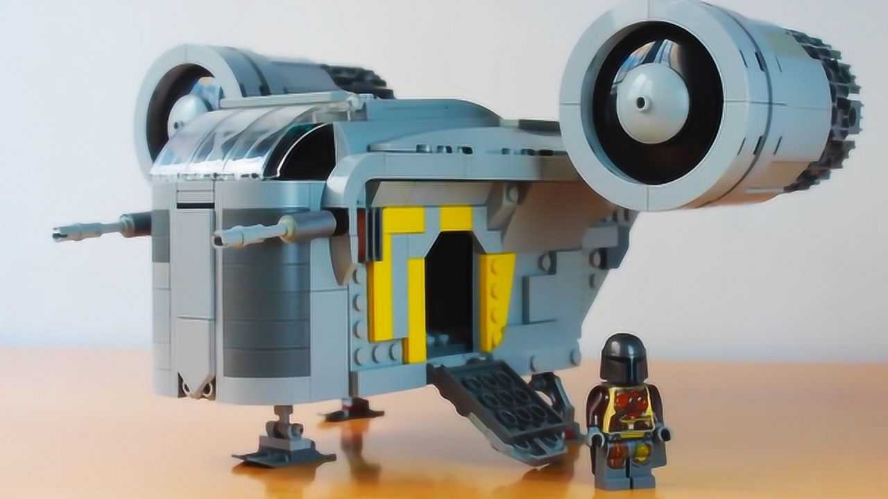 模玩拼装乐高moc星球大战曼达洛人剃刀冠号