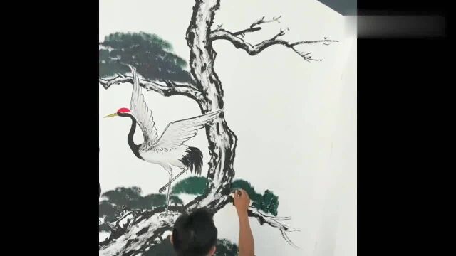 高手在民间,用刷子作画也可以画的很漂亮,看看刷子哥是怎么画的