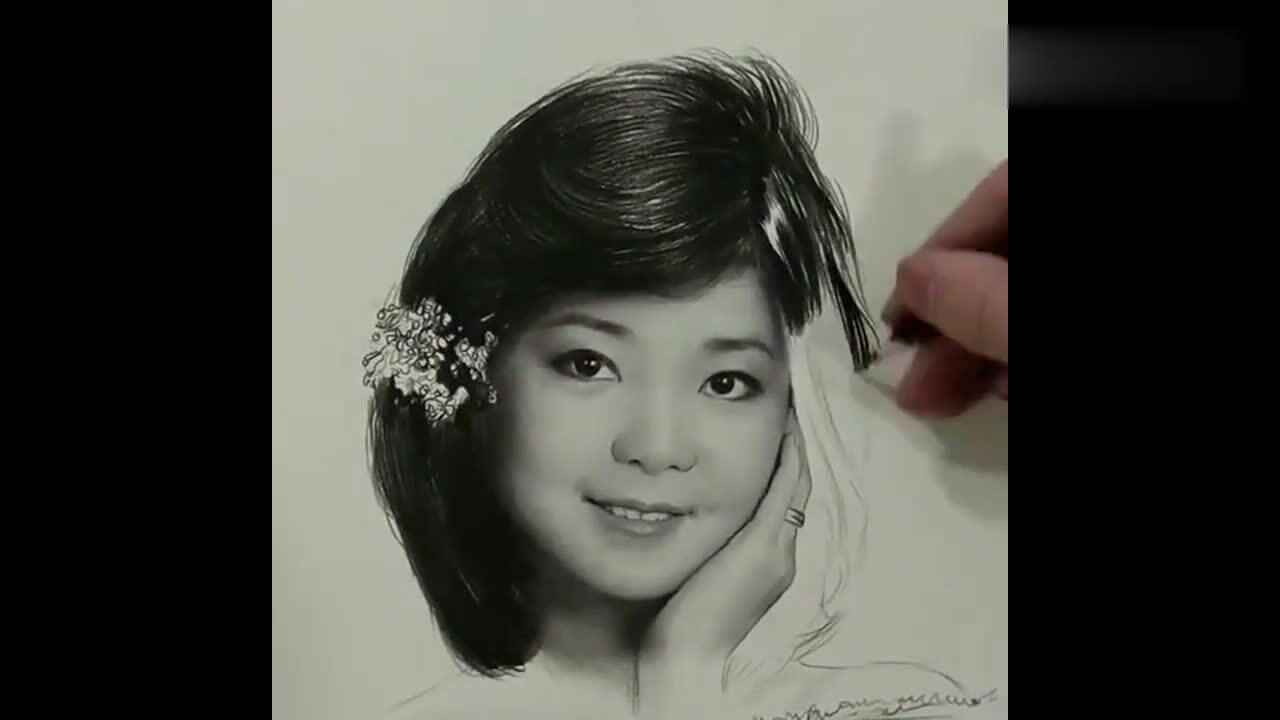 邓丽君的画像是怎么画出来的大家觉得像不像