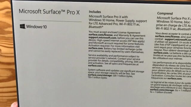 微软Surface Pro X开箱