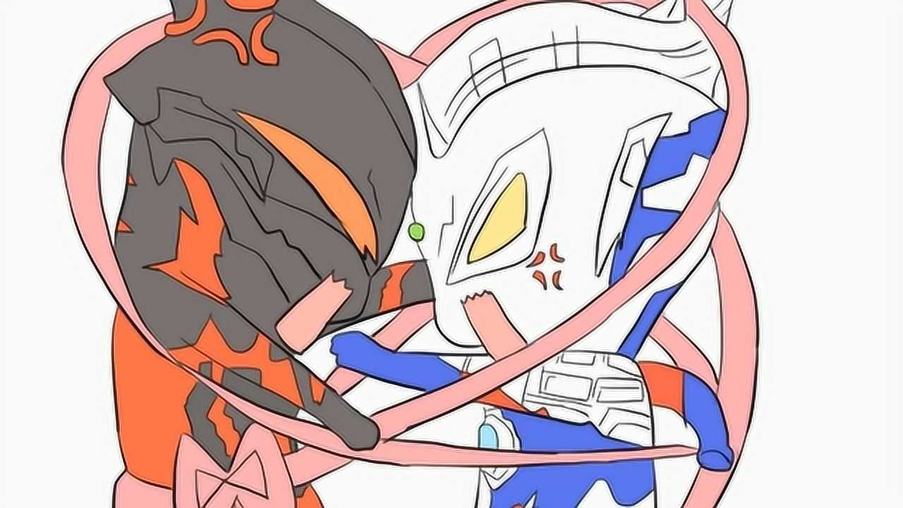 贝利亚奥特曼把赛兔子的脸给抓破了赛罗很生气