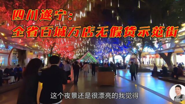 四川遂宁这条步行街真热闹,还是全省百城万店无假货示范街,厉害